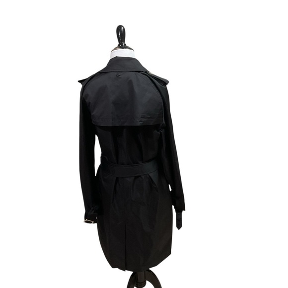 Michael Kors Women's L Large Double Breasted Trench Coat Belted Lightweight - Picture 7 of 9